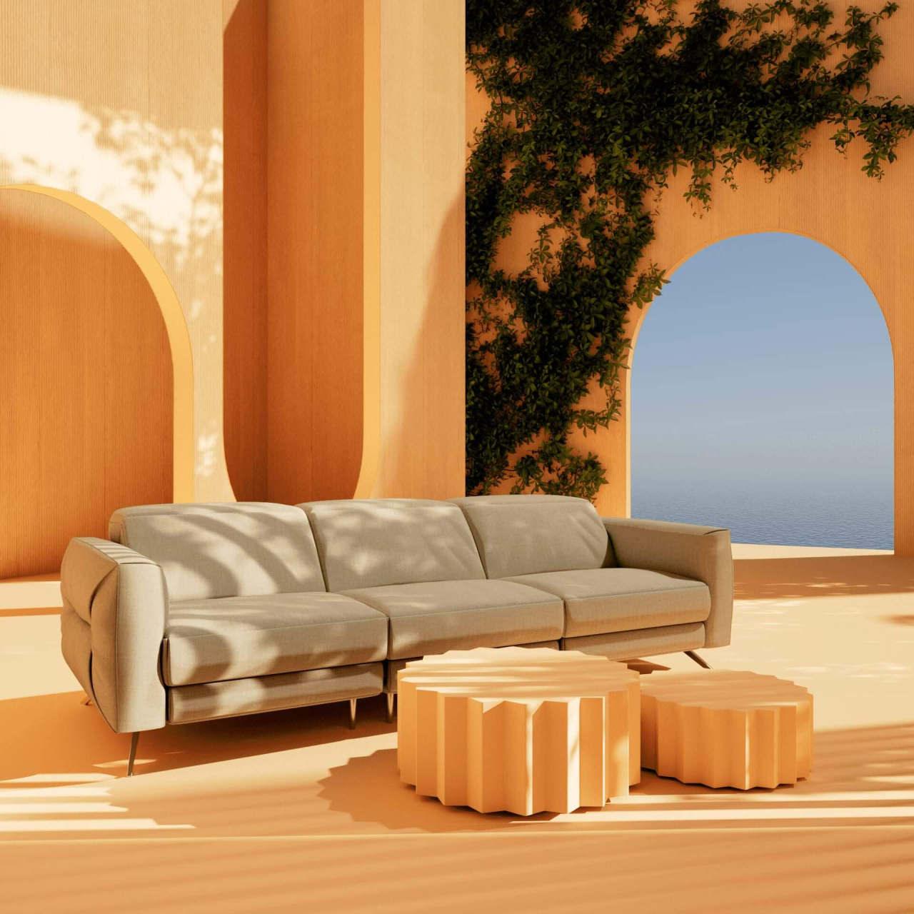 ORANGE SPACE SOFA