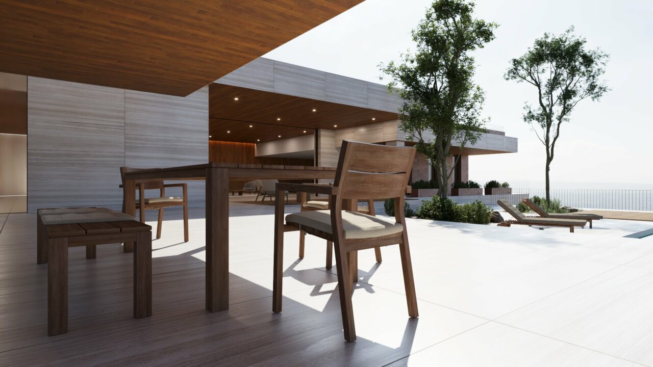 TRAVERTIN VILLA SCENE